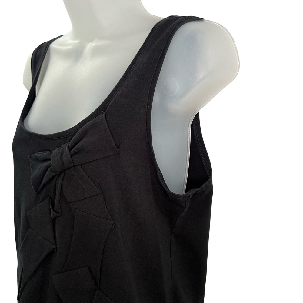 Kate Spade Black Bow Tank Top Size Large - Picture 3 of 9